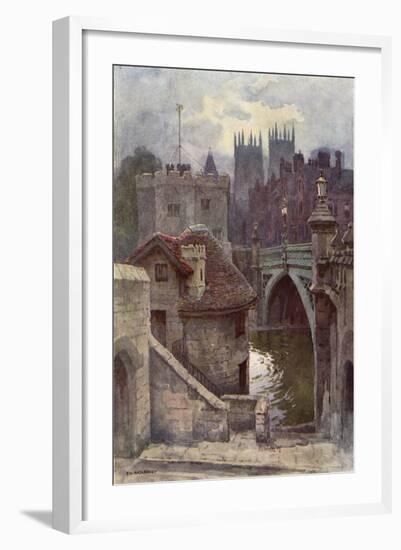 York Lendal Bridge-Ernest W Haslehust-Framed Art Print