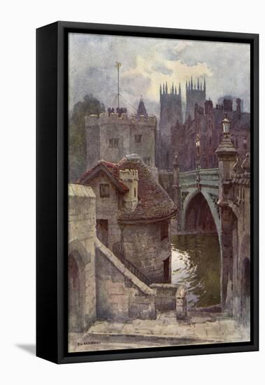 York Lendal Bridge-Ernest W Haslehust-Framed Stretched Canvas