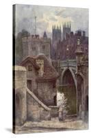 York Lendal Bridge-Ernest W Haslehust-Stretched Canvas