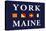 York, Maine - Nautical Flags-Lantern Press-Stretched Canvas