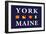 York, Maine - Nautical Flags-Lantern Press-Framed Art Print