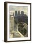 York Minster and Walls-Ernest W Haslehust-Framed Art Print