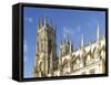 York Minster Bell Towers, York, North Yorkshire, Yorkshire, England, United Kingdom, Europe-John Potter-Framed Stretched Canvas