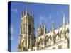 York Minster Bell Towers, York, North Yorkshire, Yorkshire, England, United Kingdom, Europe-John Potter-Stretched Canvas