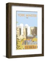 York Minster - Dave Thompson Contemporary Travel Print-Dave Thompson-Framed Giclee Print