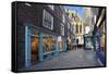 York Minster from Minster Gate, York, Yorkshire, England, United Kingdom, Europe-Mark Sunderland-Framed Stretched Canvas