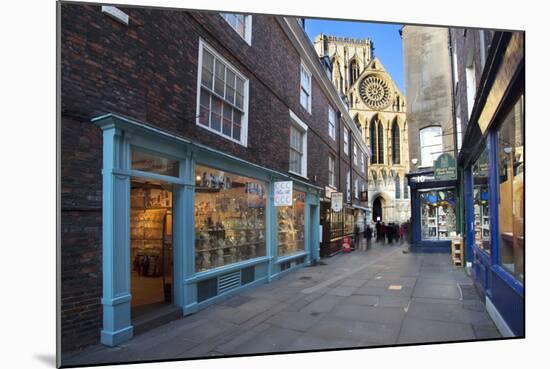 York Minster from Minster Gate, York, Yorkshire, England, United Kingdom, Europe-Mark Sunderland-Mounted Photographic Print