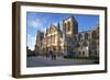 York Minster from Minster Piazza at Sunset, York, Yorkshire, England, United Kingdom, Europe-Mark Sunderland-Framed Photographic Print