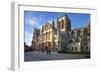 York Minster from Minster Piazza at Sunset, York, Yorkshire, England, United Kingdom, Europe-Mark Sunderland-Framed Photographic Print