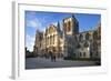 York Minster from Minster Piazza at Sunset, York, Yorkshire, England, United Kingdom, Europe-Mark Sunderland-Framed Photographic Print