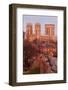 York Minster from the City Wall in Twilight, York, Yorkshire, England, United Kingdom, Europe-Mark Sunderland-Framed Photographic Print