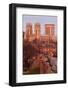 York Minster from the City Wall in Twilight, York, Yorkshire, England, United Kingdom, Europe-Mark Sunderland-Framed Photographic Print