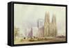 York Minster: North West View-Frederick Mackenzie-Framed Stretched Canvas