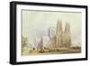 York Minster: North West View-Frederick Mackenzie-Framed Giclee Print