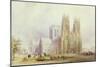 York Minster: North West View-Frederick Mackenzie-Mounted Giclee Print