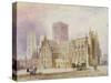 York Minster: South View-Frederick Mackenzie-Stretched Canvas