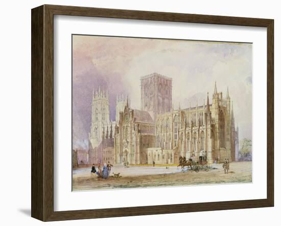 York Minster: South View-Frederick Mackenzie-Framed Giclee Print
