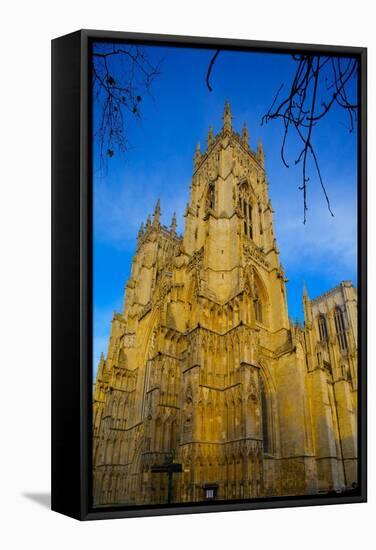 York Minster, York, Yorkshire, England, United Kingdom, Europe-Frank Fell-Framed Stretched Canvas