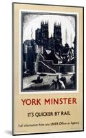 York Minster-null-Mounted Art Print