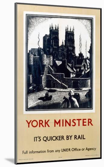 York Minster-null-Mounted Art Print