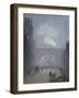 York Street Leading to Charles Street, Manchester, 1913 (Oil on Linen)-Adolphe Valette-Framed Giclee Print