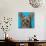 Yorkie on Blue-Carolee Vitaletti-Mounted Art Print displayed on a wall