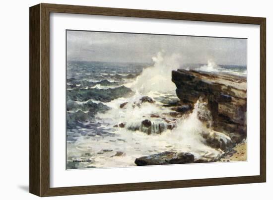 Yorkshire Coastal Scene-Ernest W Haslehust-Framed Art Print