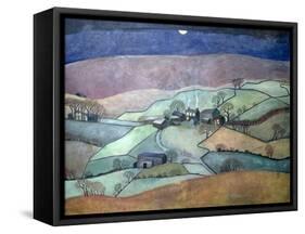 Yorkshire Moon, 1992-Lucy Raverat-Framed Stretched Canvas