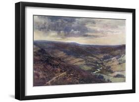 Yorkshire Moors-Ernest W Haslehust-Framed Art Print