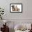 Yorkshire Terrier-Cross Puppy, 8 Weeks, with Guinea Pig and Sandy Netherland Dwarf-Cross Rabbit-Mark Taylor-Framed Photographic Print displayed on a wall