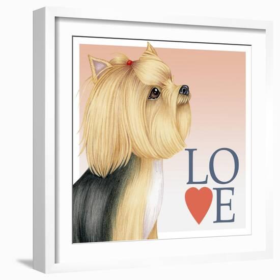 Yorkshire Terrier Love-Tomoyo Pitcher-Framed Giclee Print