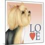 Yorkshire Terrier Love-Tomoyo Pitcher-Mounted Giclee Print