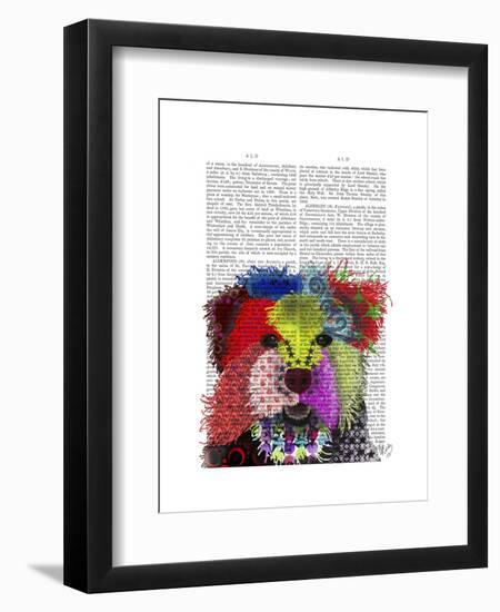 Yorkshire Terrier - Patchwork-Fab Funky-Framed Art Print