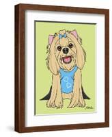 Yorkshire Terrier Showcut-Tomoyo Pitcher-Framed Giclee Print