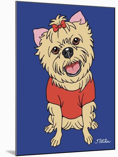 Yorkshire Terrier-Tomoyo Pitcher-Mounted Giclee Print