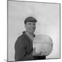 Yorkshireman Wearing a Flat Cap and Holding a Large Ball of Twine, 1968-Michael Walters-Mounted Photographic Print