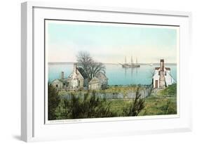 Yorktown Harbor-null-Framed Art Print