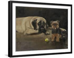 Yorky and Mastif-Solveiga-Framed Giclee Print