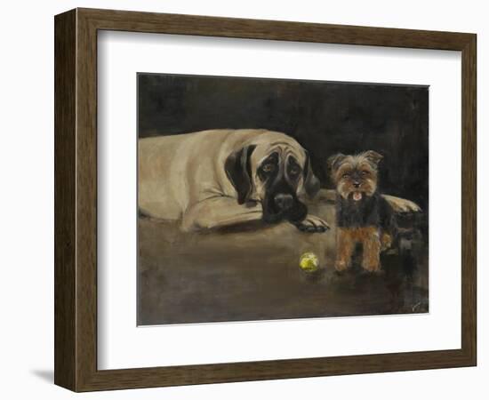 Yorky and Mastif-Solveiga-Framed Giclee Print