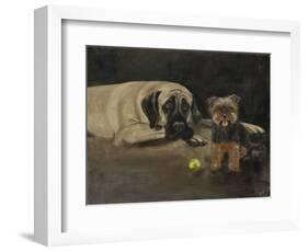 Yorky and Mastif-Solveiga-Framed Giclee Print