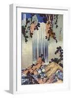 Yoro Waterfall in Mino, Japanese Wood-Cut Print-Lantern Press-Framed Art Print
