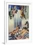 Yoro Waterfall in Mino, Japanese Wood-Cut Print-Lantern Press-Framed Art Print