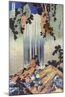 Yoro Waterfall in Mino, Japanese Wood-Cut Print-Lantern Press-Mounted Art Print