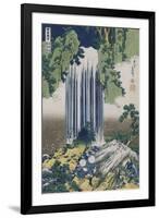 Yoro Waterfall, Mino Province', from the Series 'A Journey to the Waterfalls of All the Provinces'-Katsushika Hokusai-Framed Giclee Print