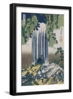 Yoro Waterfall, Mino Province', from the Series 'A Journey to the Waterfalls of All the Provinces'-Katsushika Hokusai-Framed Giclee Print