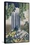 Yoro Waterfall, Mino Province', from the Series 'A Journey to the Waterfalls of All the Provinces'-Katsushika Hokusai-Framed Stretched Canvas