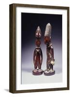 Yoruba Female and Male Ibeji Figures-null-Framed Giclee Print