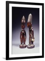 Yoruba Female and Male Ibeji Figures-null-Framed Giclee Print