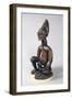 Yoruba Statue of a Seated Chief, Nigeria, 17th-20th Century (Wood)-African-Framed Giclee Print