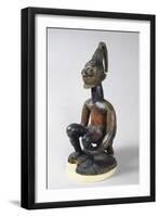 Yoruba Statue of a Seated Chief, Nigeria, 17th-20th Century (Wood)-African-Framed Giclee Print